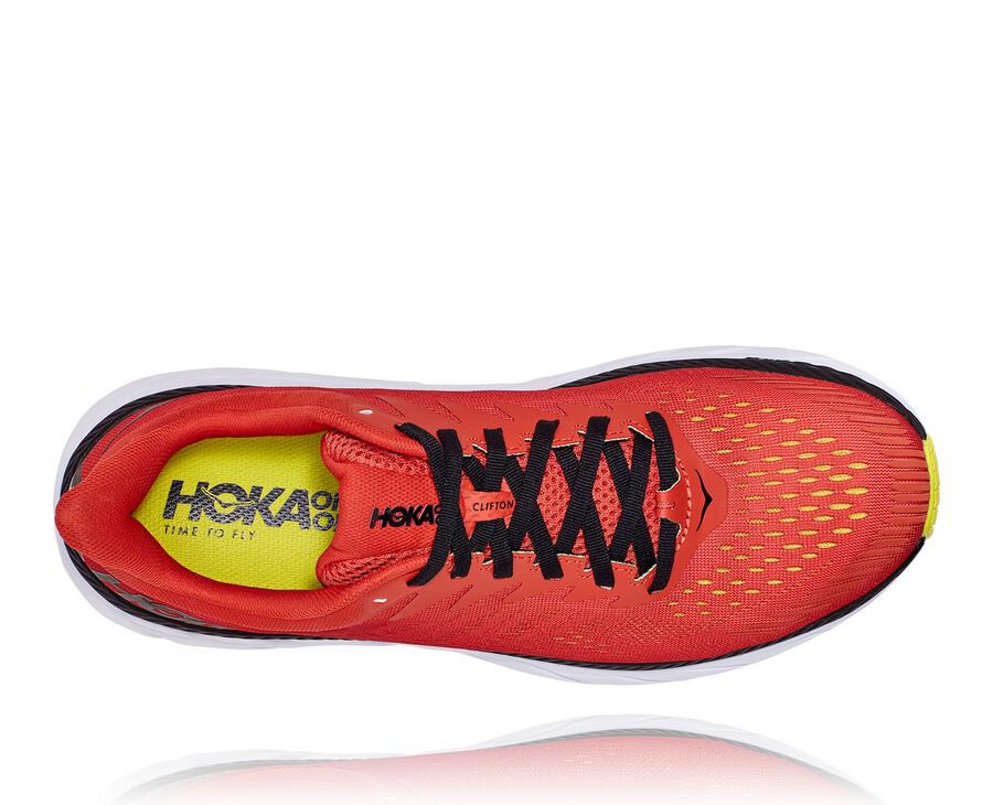 Hoka One One Clifton 7 Löparskor Herr - Röda - LDTBO-9138